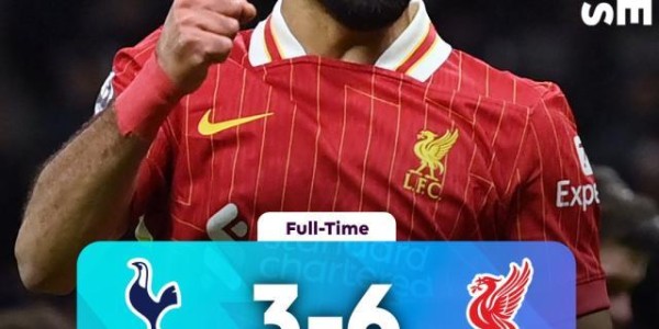 c7娱乐-【英超】热刺3比6利物浦，萨拉赫、迪亚斯梅开二度